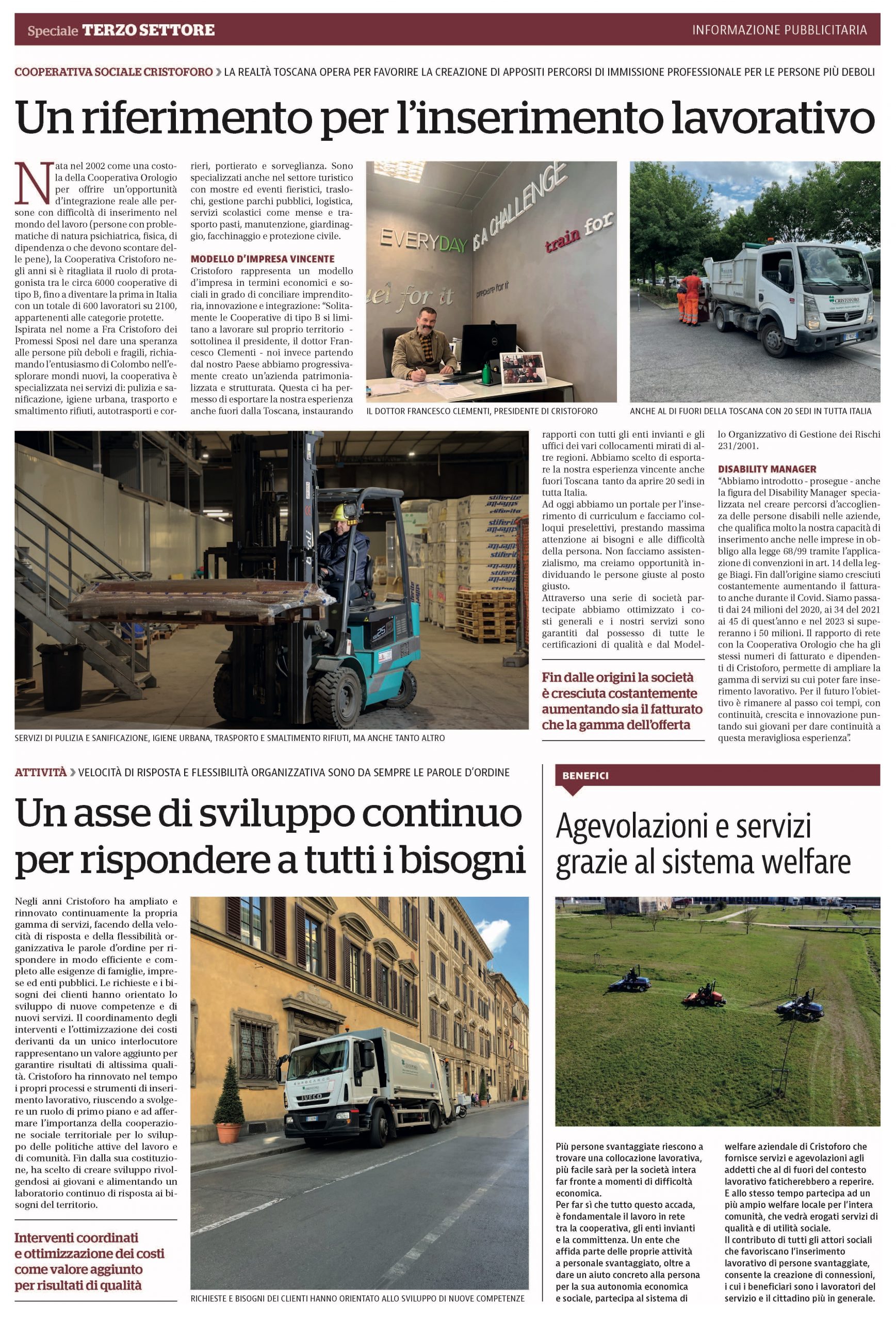 intervista cristoforo a La Repubblica